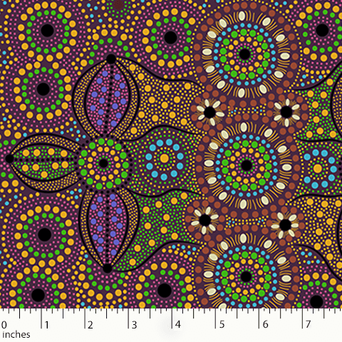 Aboriginal Fabrics-M&S Textiles- Multi color image 5