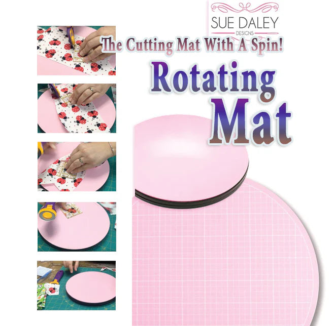 Rotating, Circle Cutting Mat by Sue Daley - 10" image 0