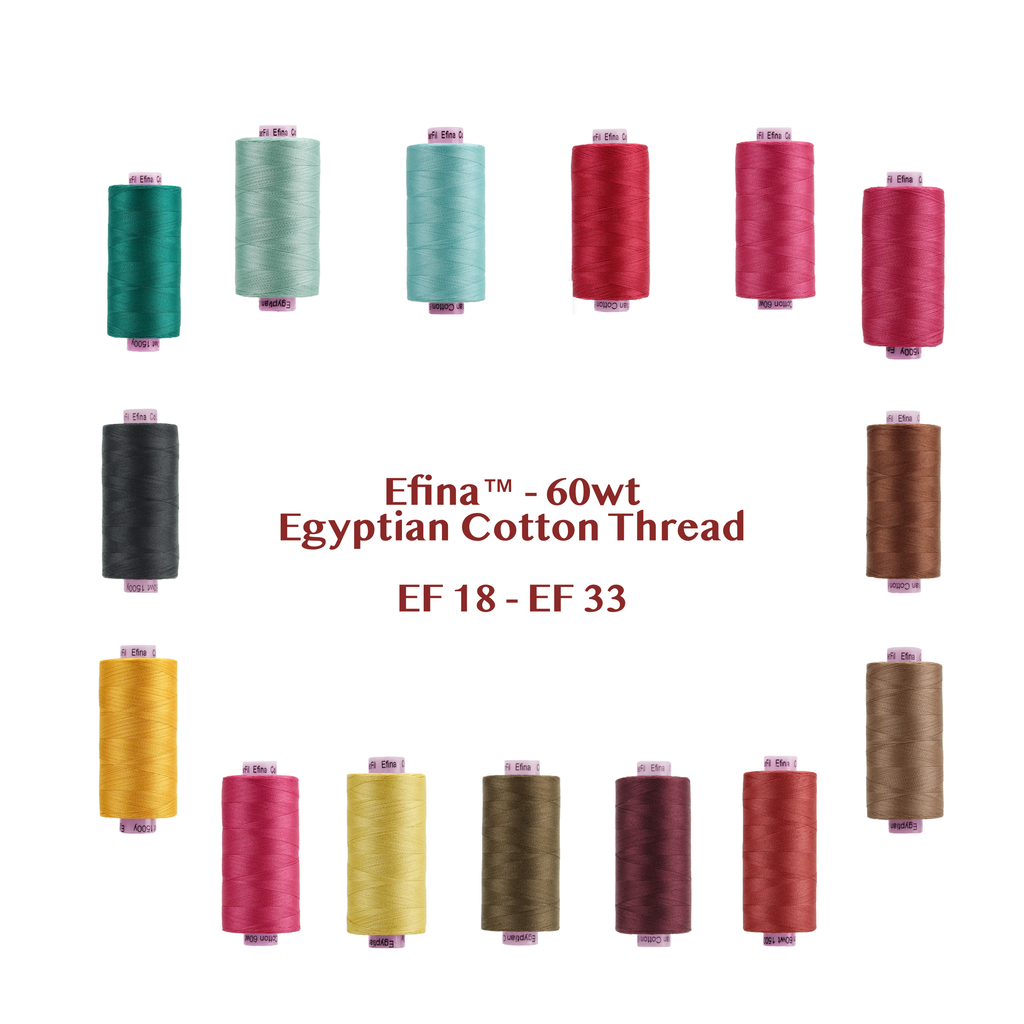 Efina |  EF18 - EF 33 |  Egyptian Cotton Thread | Wonderfil image 0