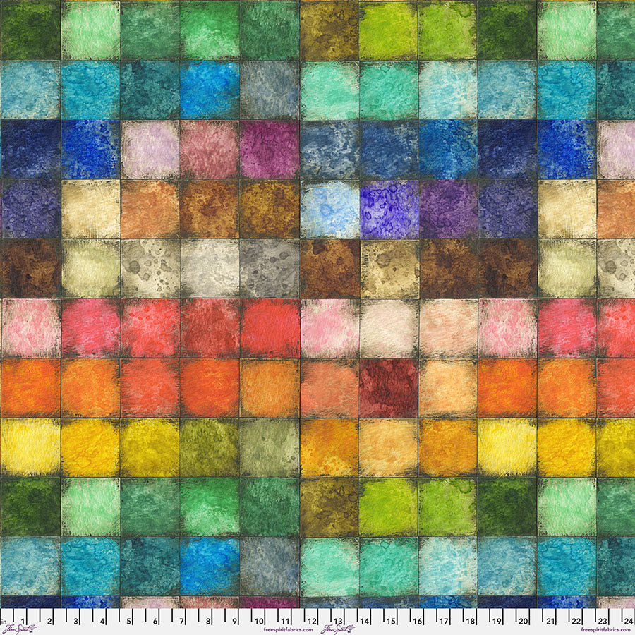 Colorblock by Tim Holtz, FreeSpirit, quilting Cotton, canvas,  image 1