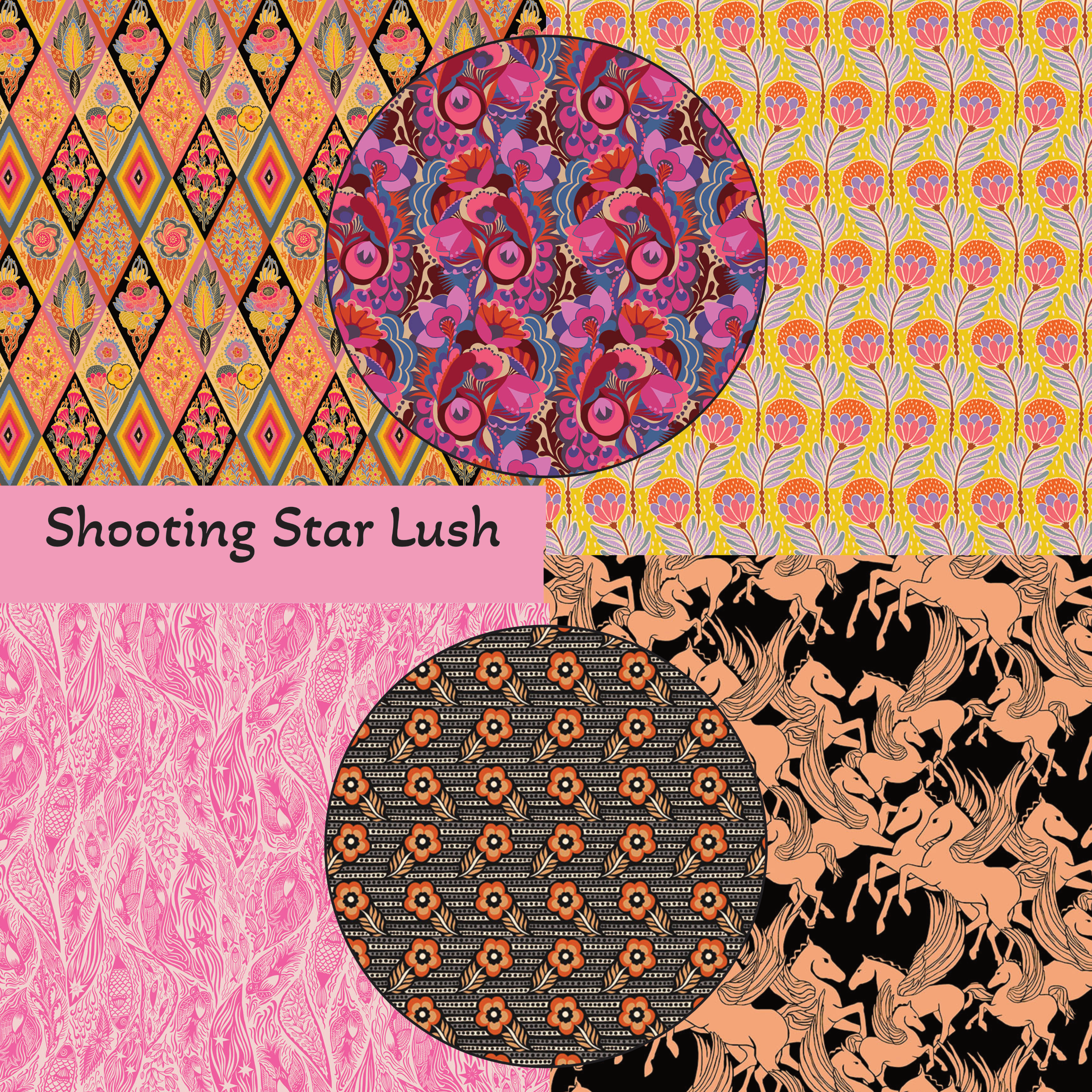 Shooting Stars | Lush | Anna Maria Textiles | Northcott image 0