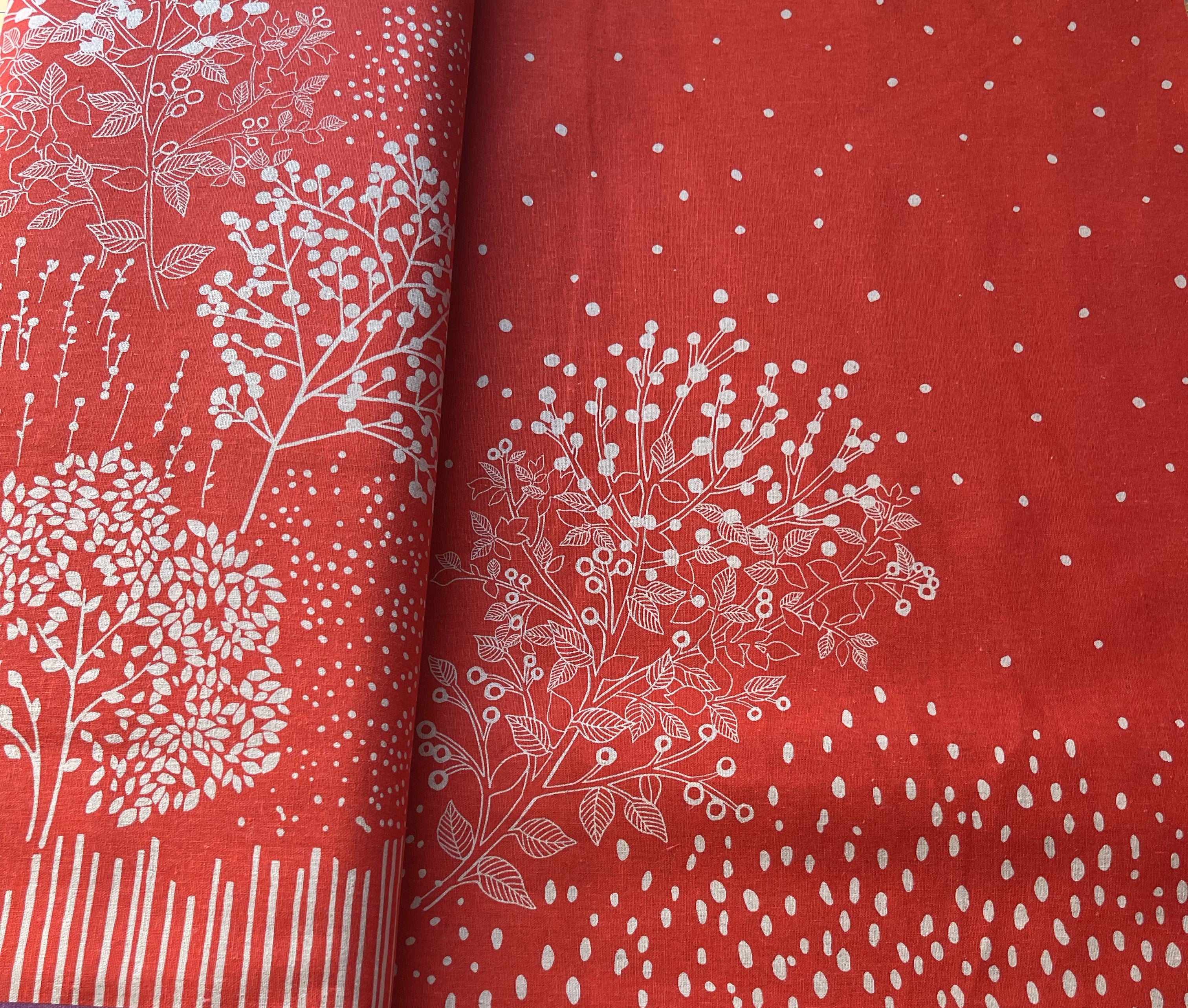 Echino Canvas by Maywood Studio, Japanese ,EKX-98030, cotton linen blend image 3