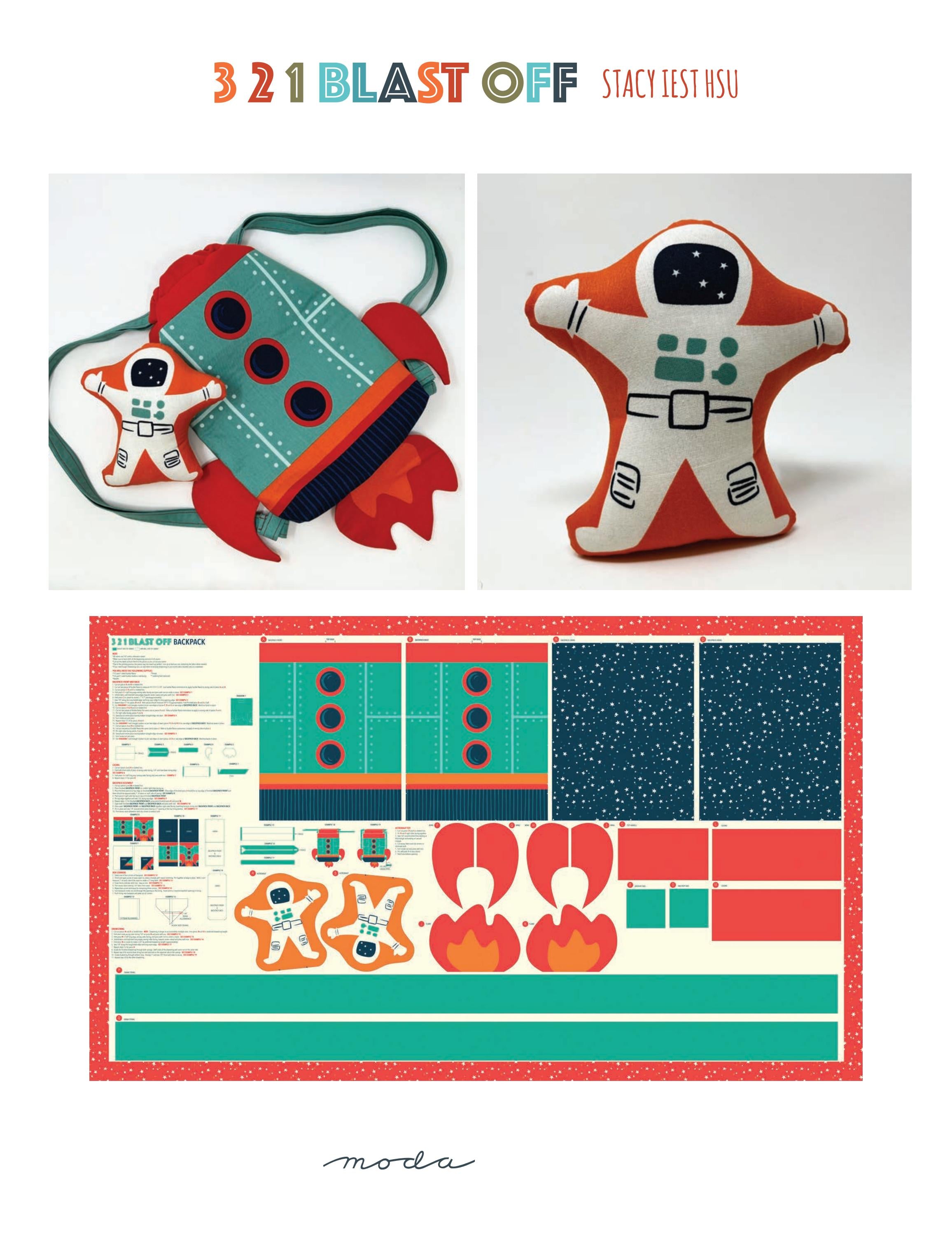 321 Blast Off Panels | Stacy Iest Hsu | Moda