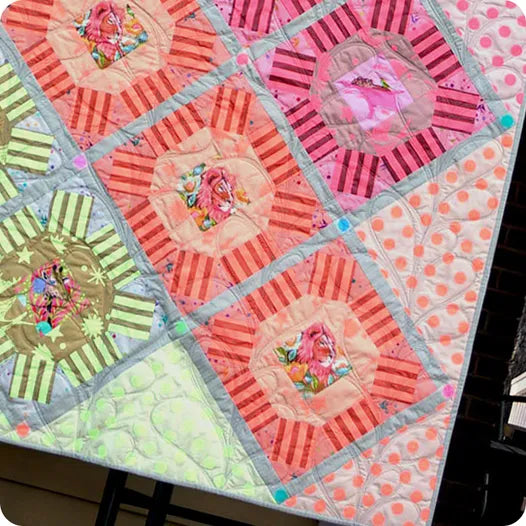 Star Cluster Quilt Kit | Everglow | Tula Pink image 0
