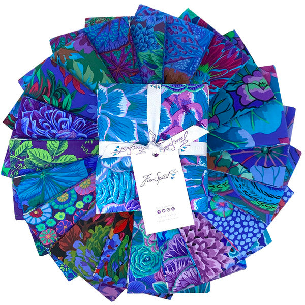 Sew Blue Fat Quarter Bundle | Kaffe Fassett Collective | FreeSpirit image 1