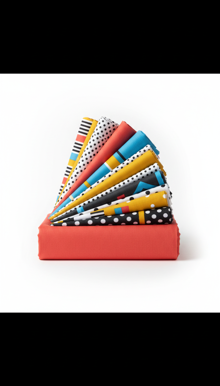 Cotton fabric bundle in brand palette