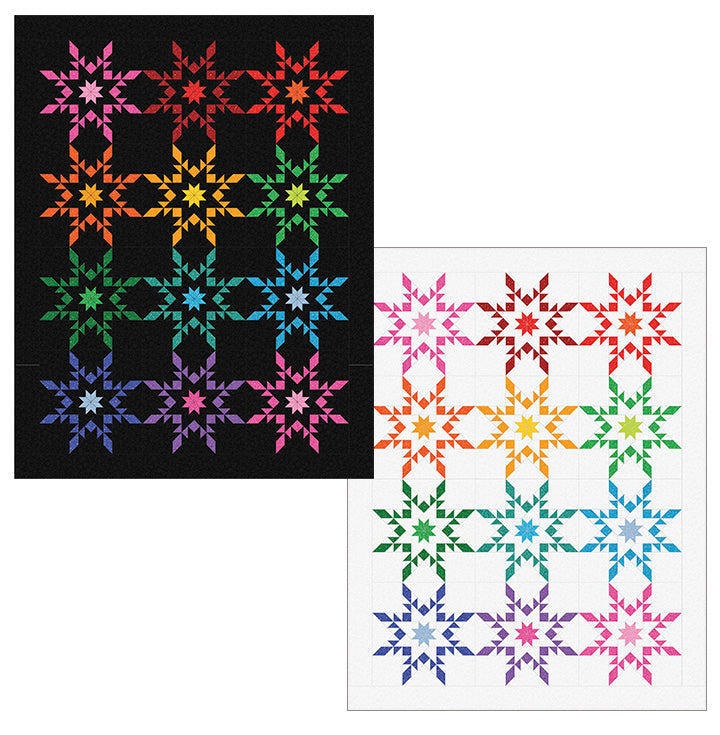 Gold Dust Pinwheel, Patrick Lose;  Northcott Silk, SGOLD40; 2.5” strip;10” tile image 4