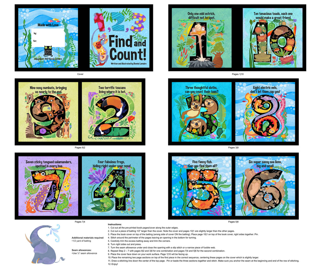 ABC 123 by Bonnie Lemaire, Northcott image 1