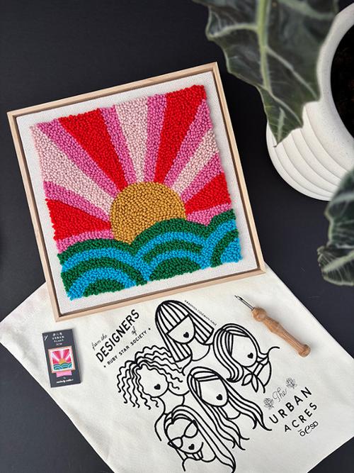 Punch Needle Rise & Shine Kit | Ruby Star Society | Moda image 0