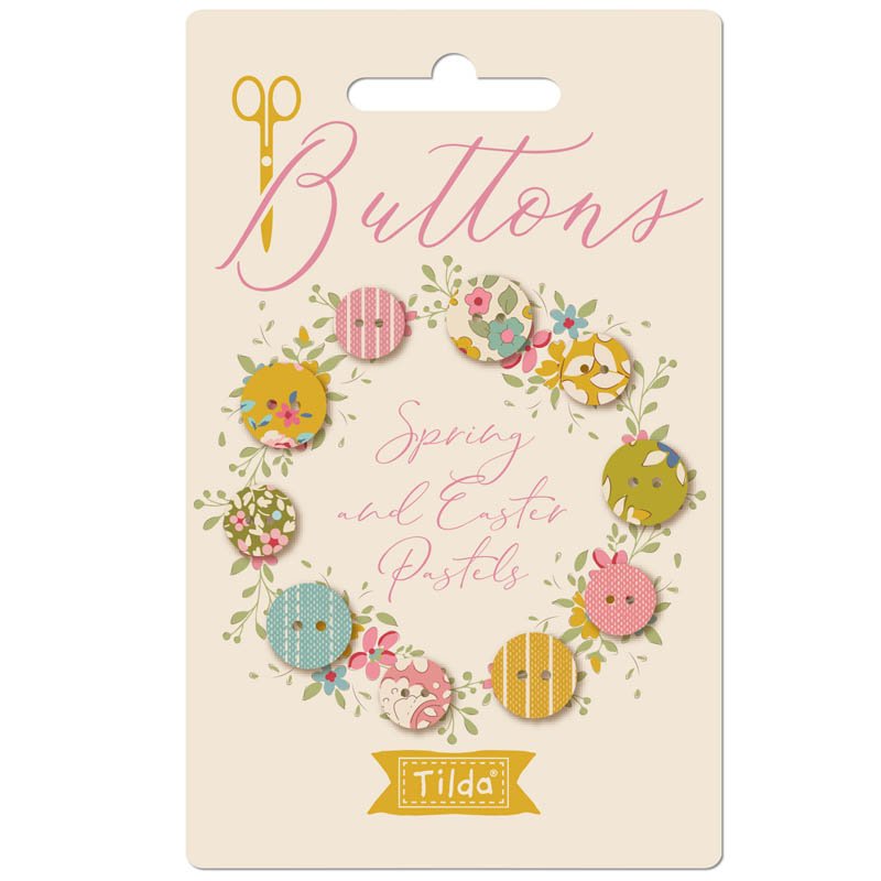 Tilda's Creating Memories Collection Fabric covered Buttons image 3