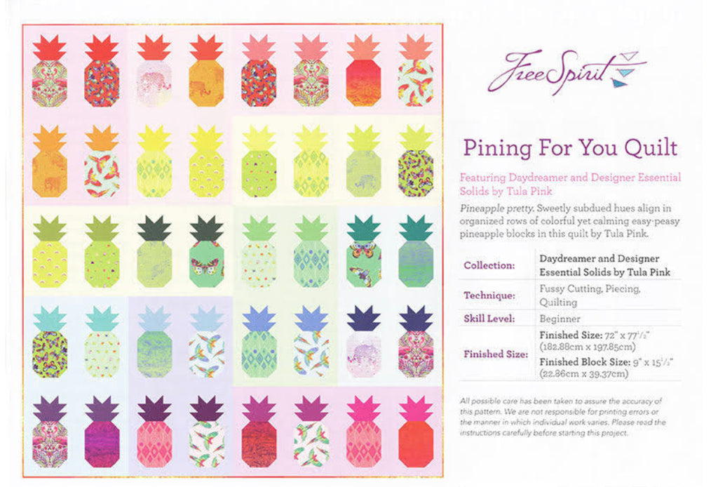 Pining For You Quilt Kit | Tula Pink | FreeSpirit image 1