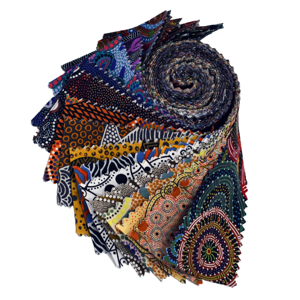 Dreamtime Aboriginal qulting cotton, Precuts image 2