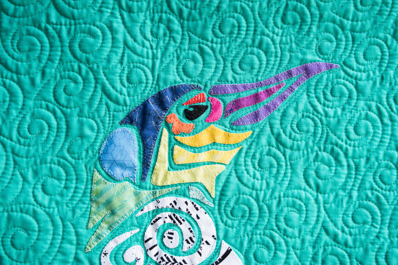 Picasso Penguin Kit by Laser Cuts, fusible Cotton Appliqué , Quilting image 1