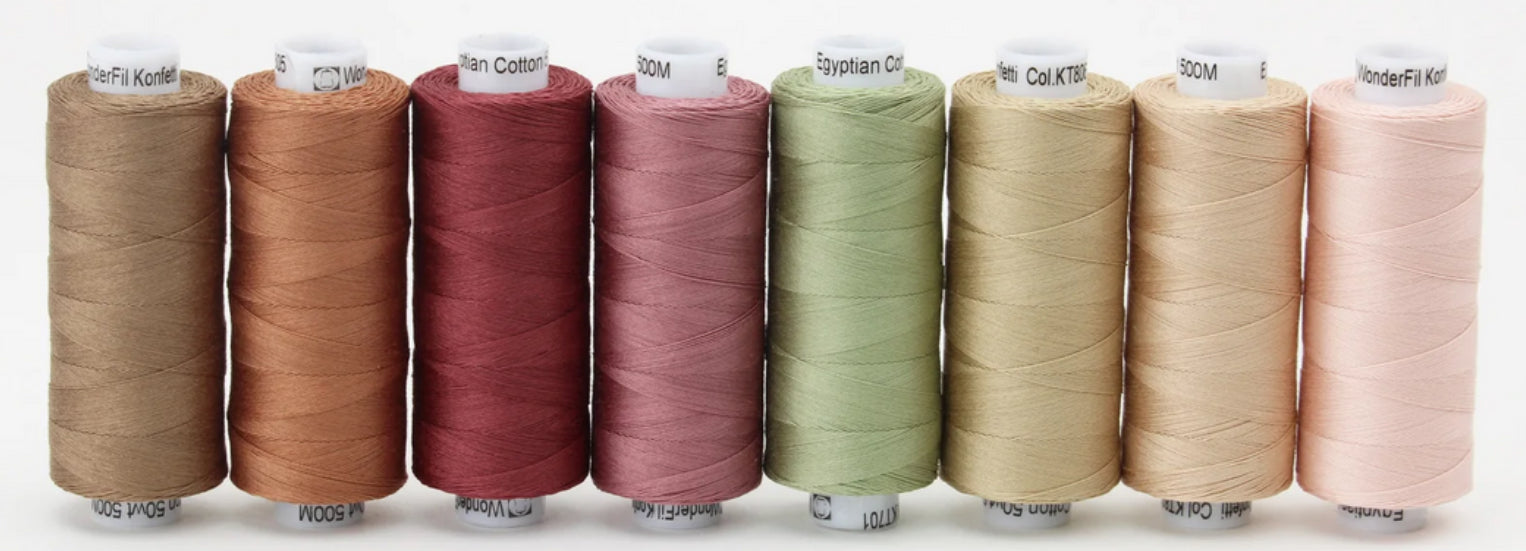 Konfetti Thread Pack|Wonderfil Specialty Threads|50 Wt. Cotton image 8