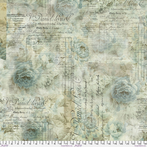 Tim Holtz, Receipt ,Eclectic Elements FreeSpirit, 108” ,QBTH010.AQUA image 0