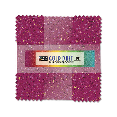 Gold Dust Pinwheel, Patrick Lose;  Northcott Silk, SGOLD40; 2.5” strip;10” tile image 1