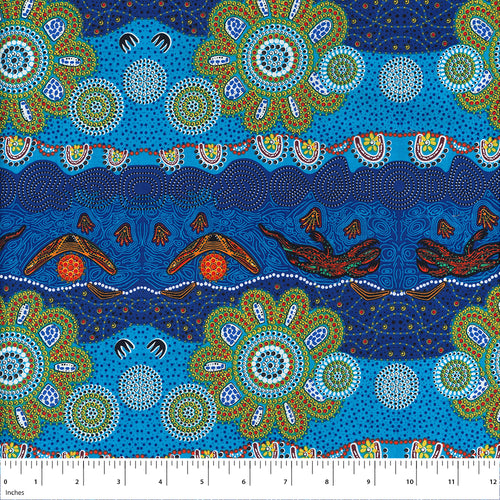 Aboriginal Fabrics-M&S Textiles- Multi color image 1