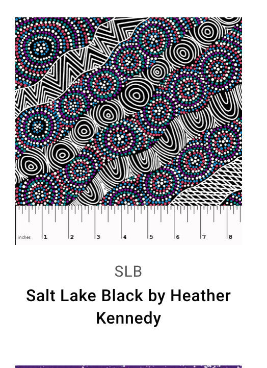 Aboriginal Fabrics-M & S Textiles- Black image 3