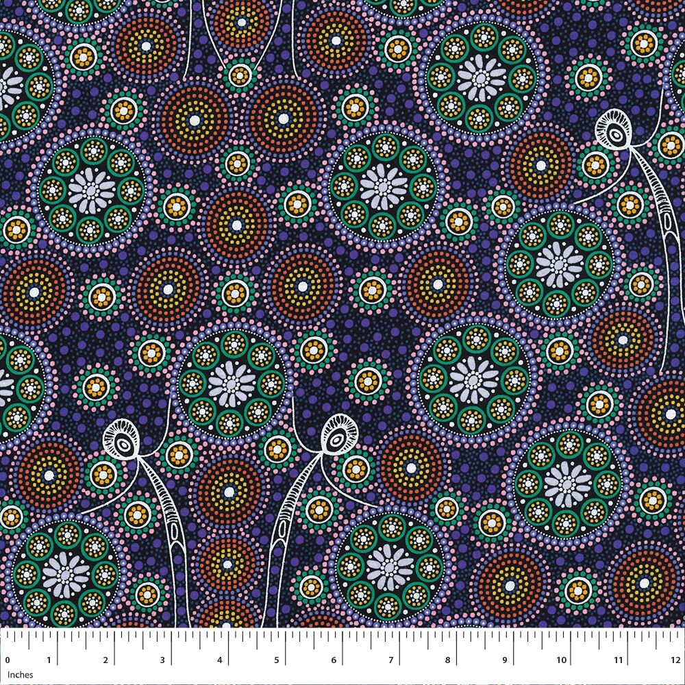 Aboriginal Fabrics-M&S Textiles- Multi color image 3