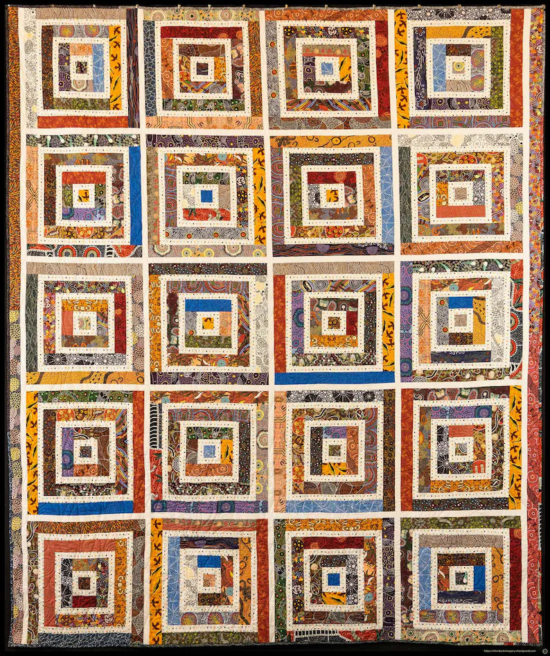 Dreamtime Aboriginal qulting cotton, Precuts image 9