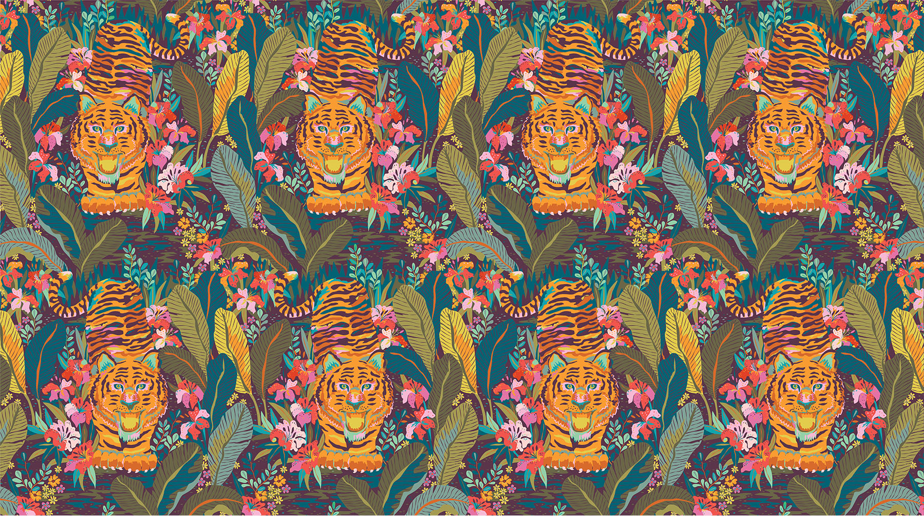 Kindred Sketches by Kathy Doughty - Red/Yellow/Multi image 8