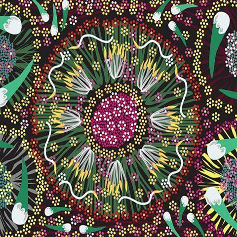 Aboriginal Fabrics-M&S Textiles- Multi color image 8